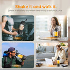 Portable Electric Juicer 700ML USB Rechargeable Fruit Milkshake Smoothie Mini Blender for kitchen travel Outdoor Camping Picnic. - Eady